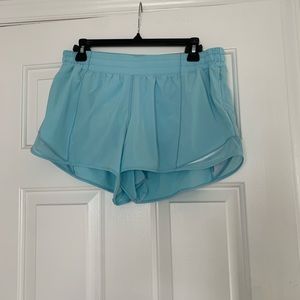 Blue lululemon Hotty hot shorts